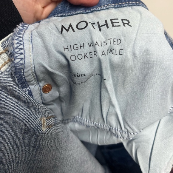 Mother High Waisted Looker Ankle Jeans in Popism size 32 woman’s jeans denim - Picture 6 of 9